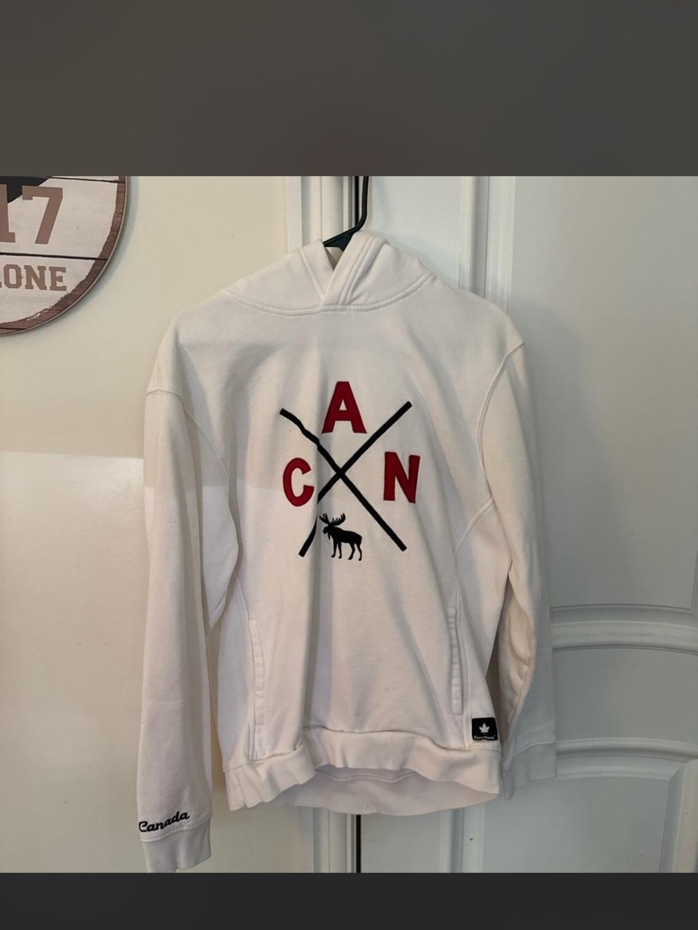 Canada Graphic Hoodie Sweatshirt - White